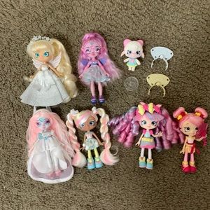 shopkins shoppies & magic mixies pixlings doll lot